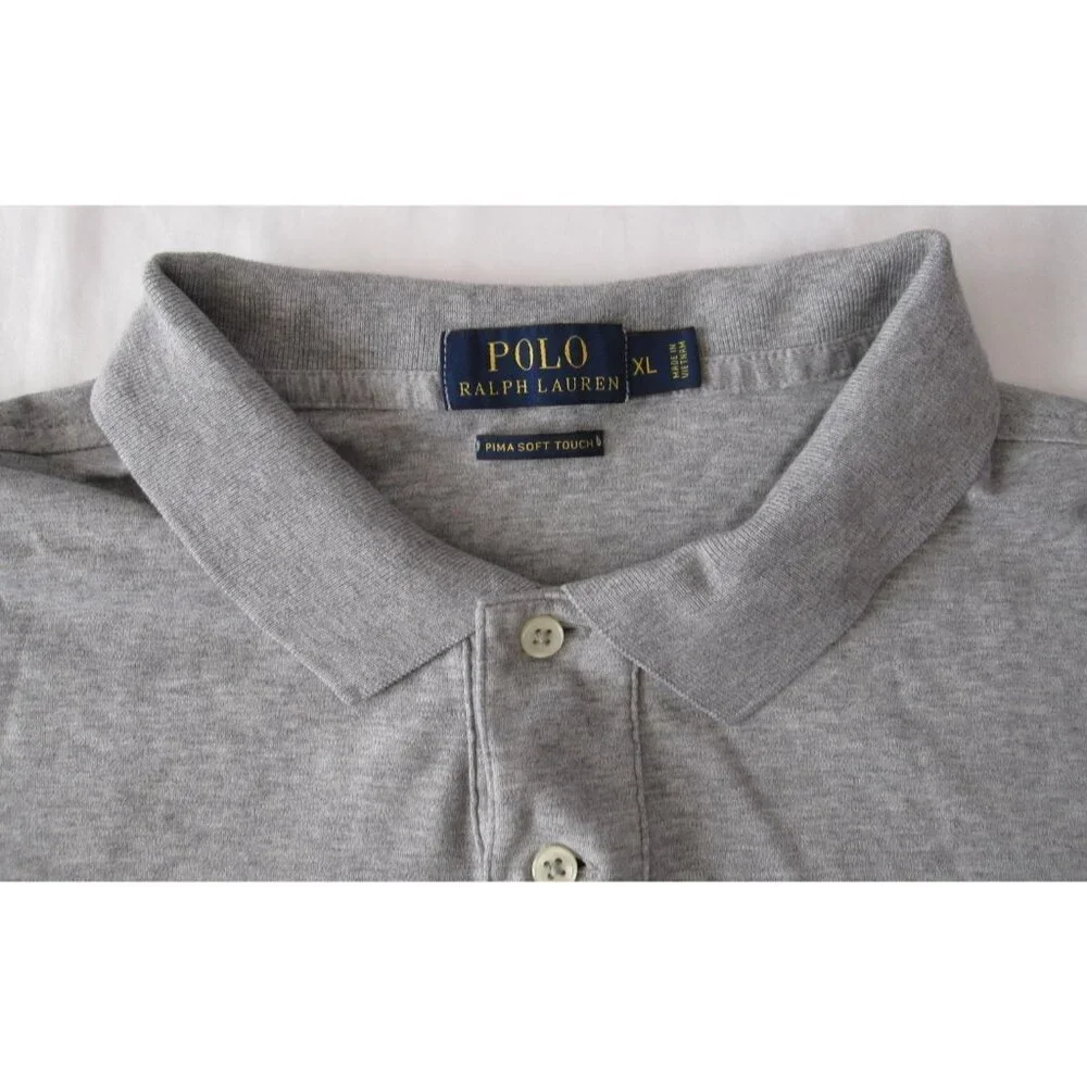 Polo Ralph Lauren Shirt Flesh Pima Soft Touch Preppy Ivy Pullover Sz XL (MT955)